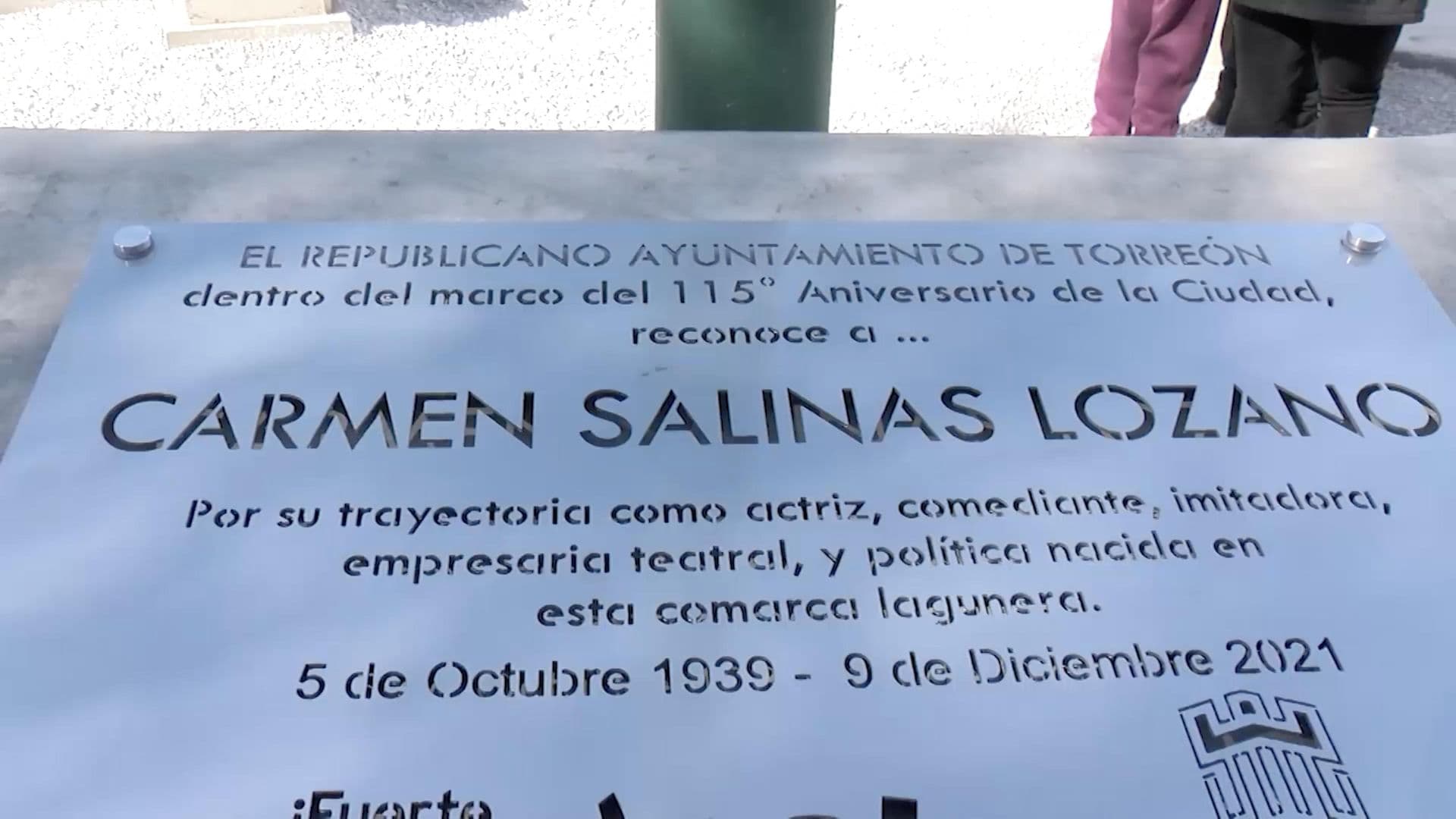 Inauguran Plaza en Honor a Carmen Salinas en Torreón