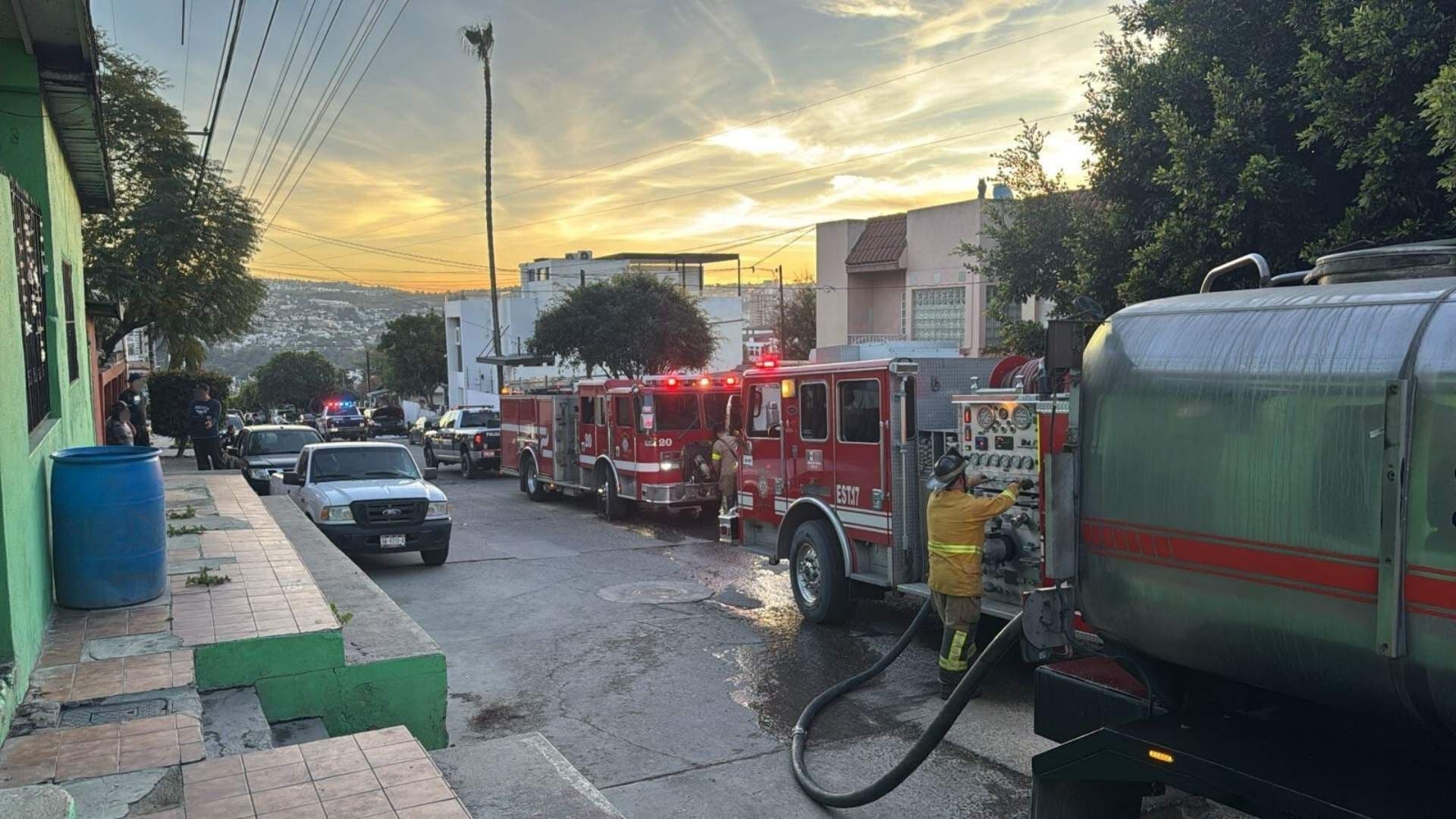 Reportan Incendio en una Vivienda de la Colonia La Postal en Tijuana