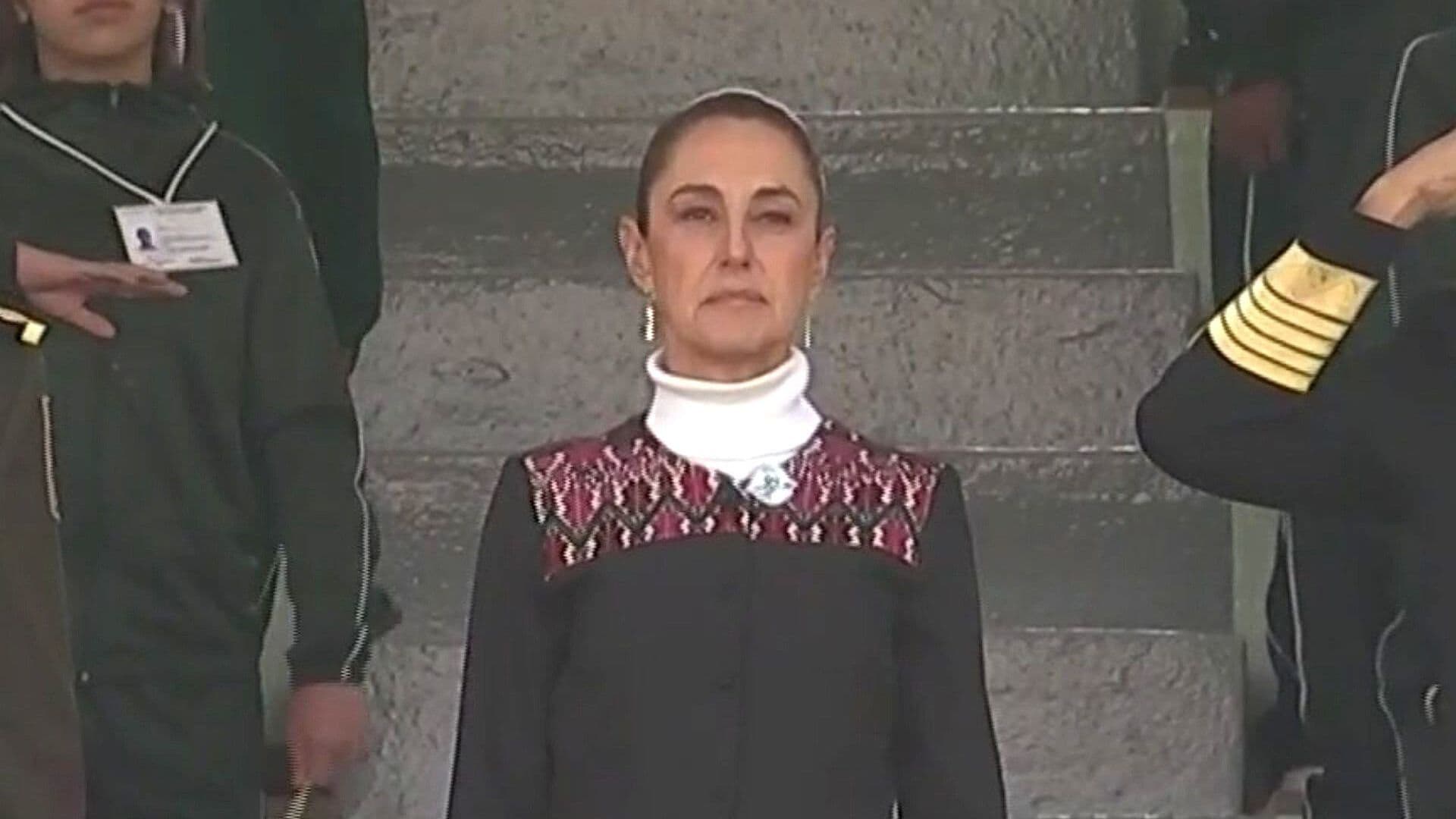 Claudia Sheinbaum Encabeza Ceremonia del Día de la Bandera en Campo Marte