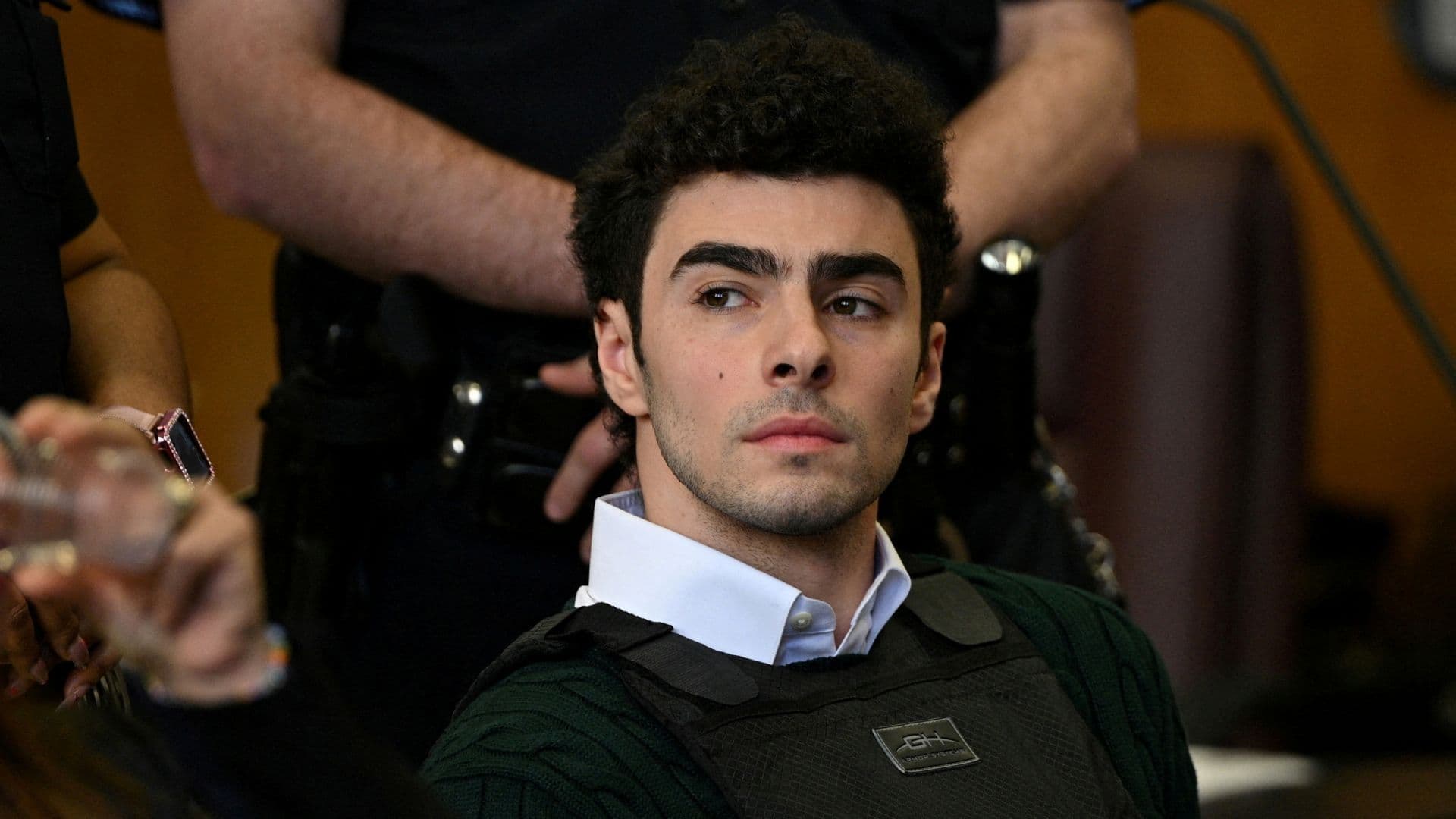 Luigi Mangione durante comparecencia en Manhattan