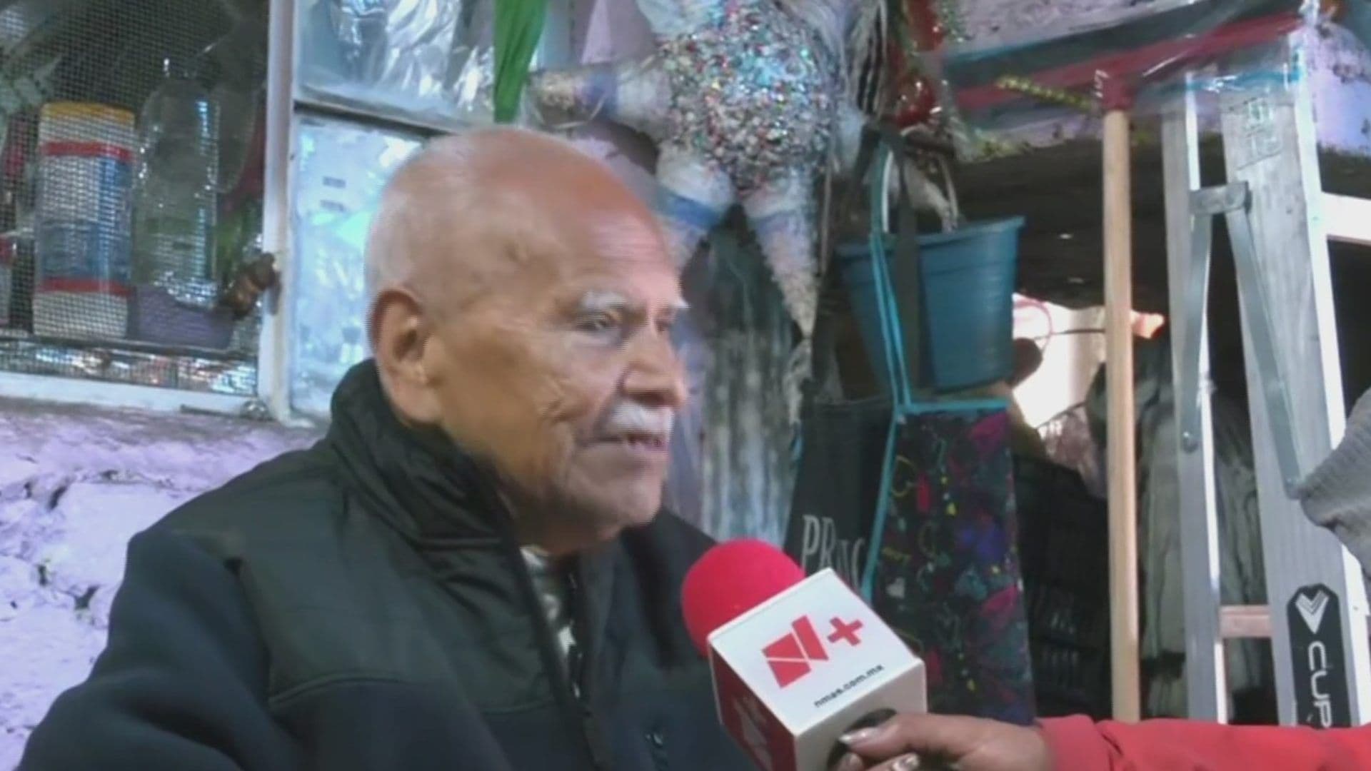 El señor Roberto Ríos de 85 años resultó lesionado por el accidente