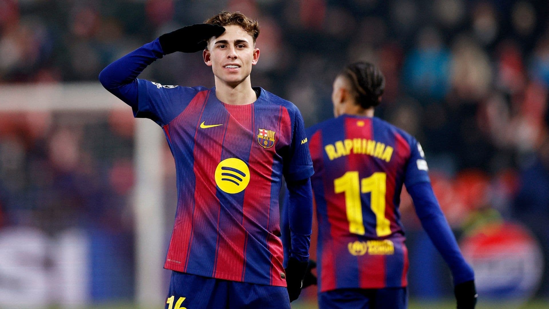 Fermín anotó dos goles para el Barcelona, en la visita al Slavia Praga, en la Jornada 7 de la Champions 2026.