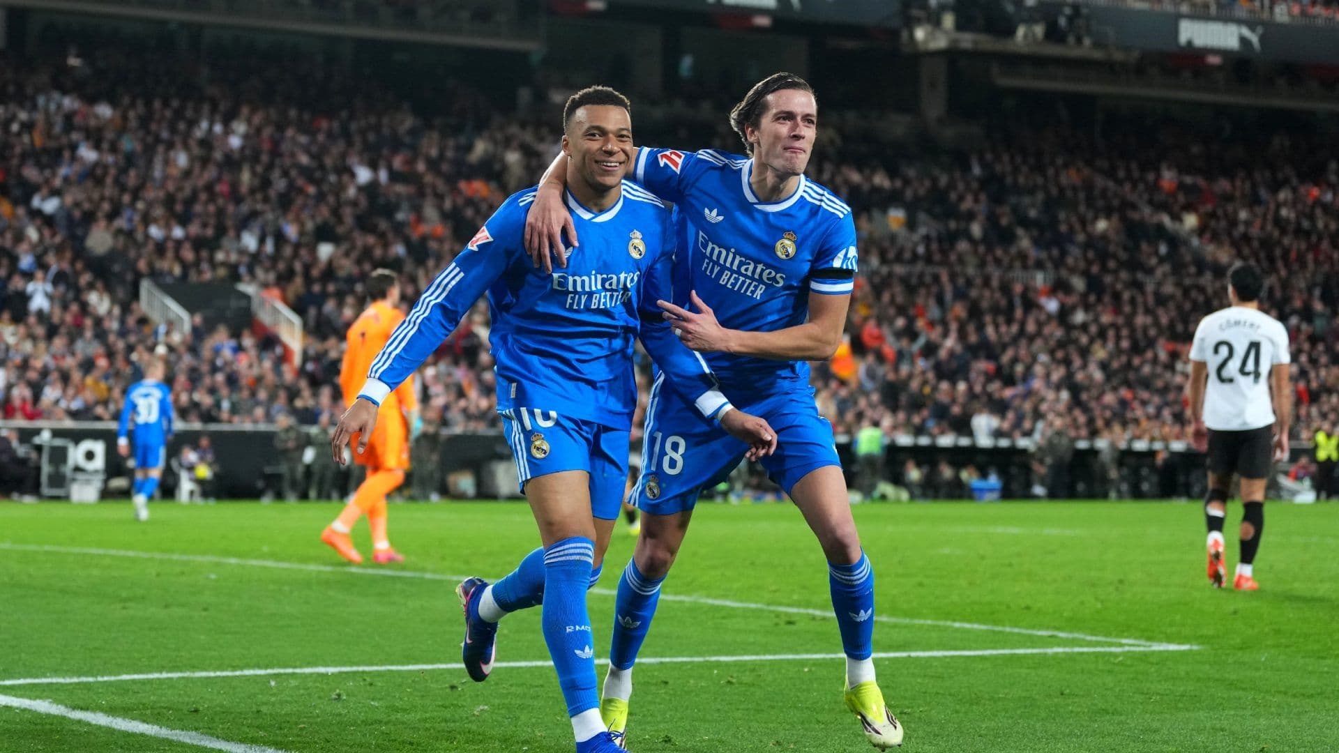 Real Madrid Gana en Mestalla y Mantiene la Presión por el Título de La Liga de España