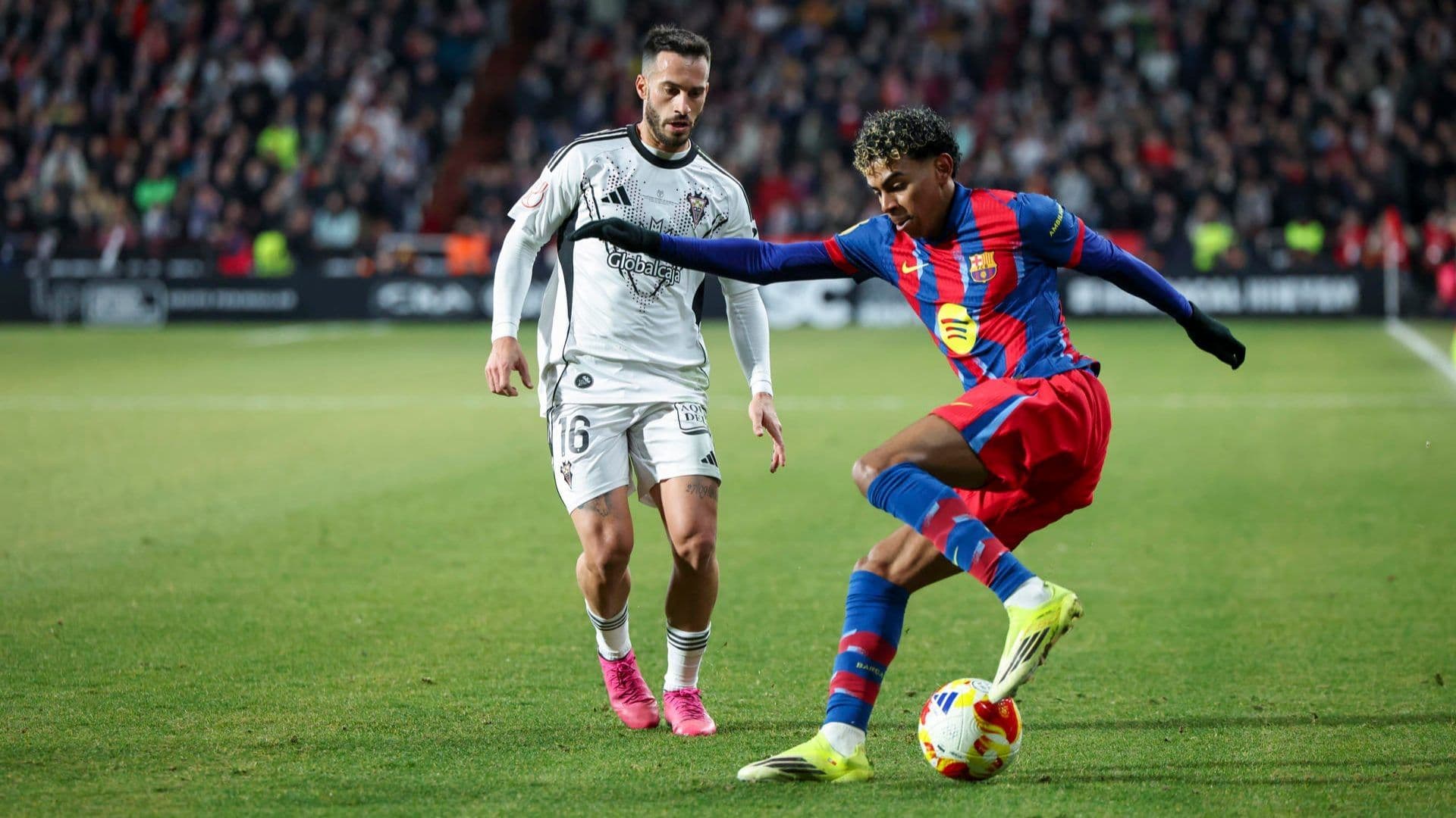 Lamine Yamal anotó un gol en el triunfo del Barcelona ante el Albacete en la Copa del Rey.