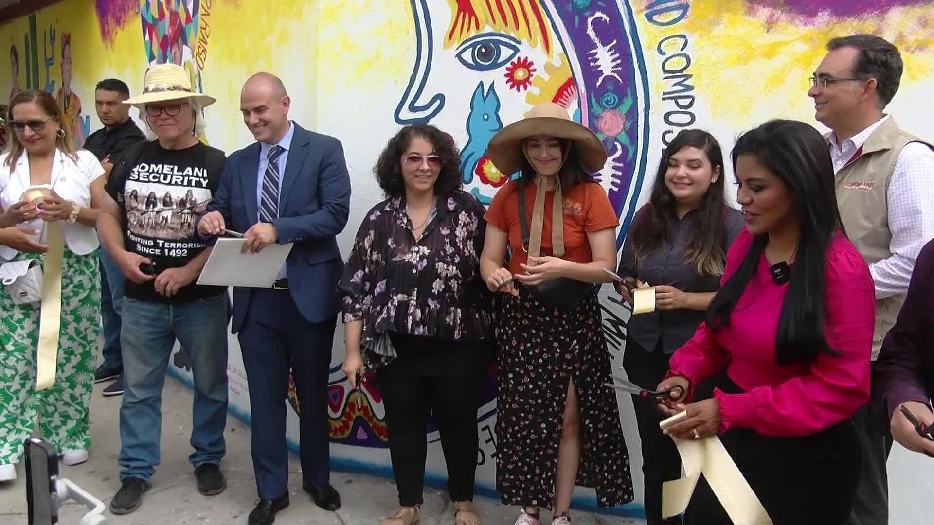 Inauguran Mural Multicultural en la Garita de Otay