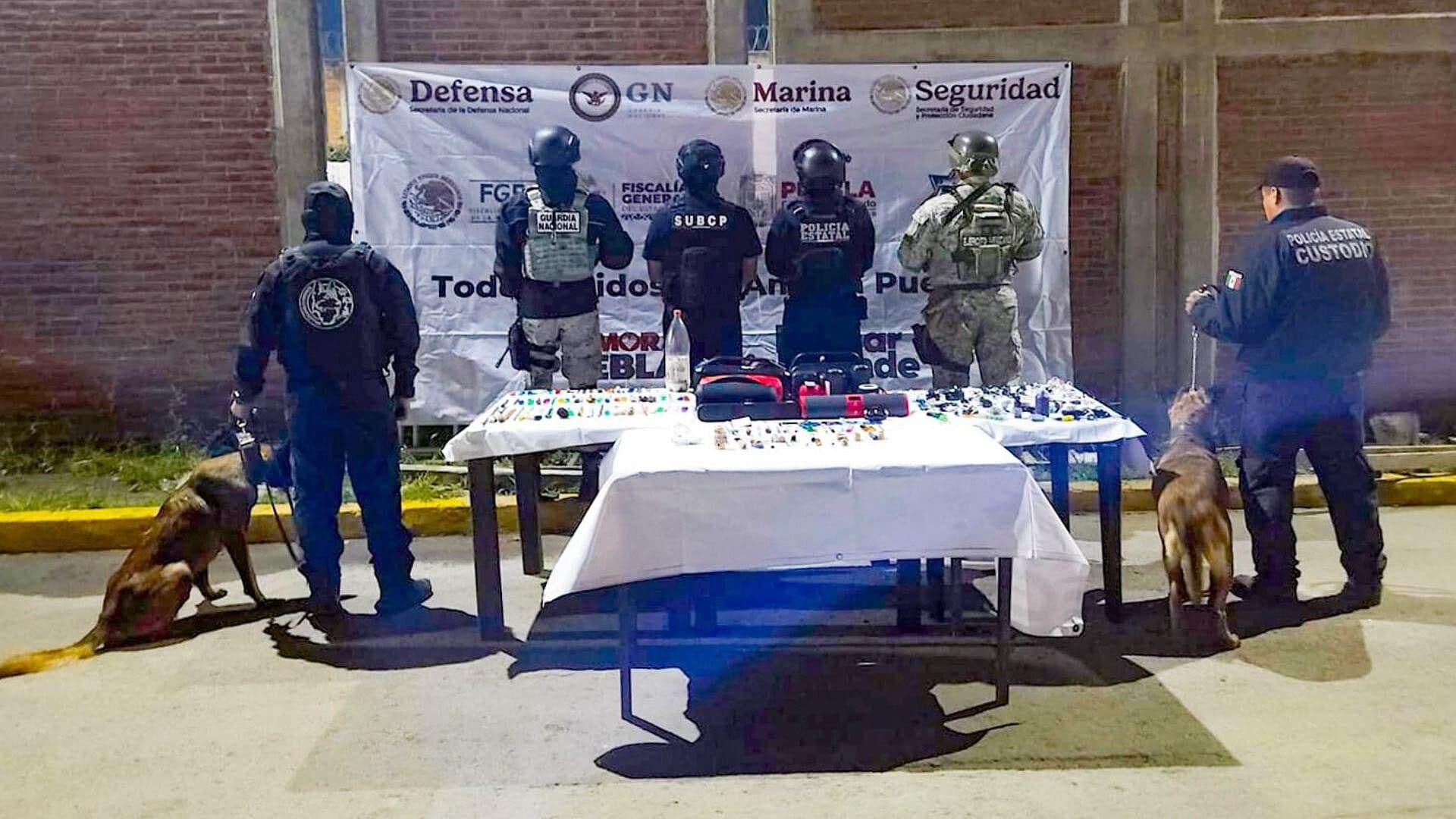 Aseguran casi 200 Objetos Prohibidos Dentro del Cereso en Puebla