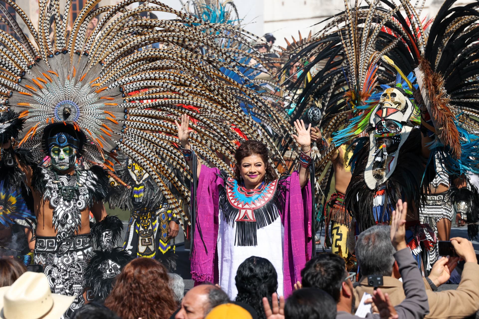 Clara Brugada (2025) en el 700° aniversario de la Fundación Tenochtitlán
